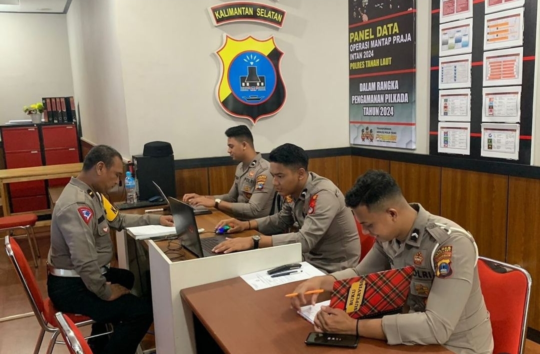 Polres Tanah Laut Intensifkan Pengamanan Pilkada 2024 dengan Optimalisasi Aplikasi EWS
