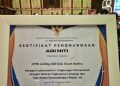 Laboratorium Lingkungan DLH Tanah Bumbu Raih Penghargaan Adi Niti dari Kementerian LHK