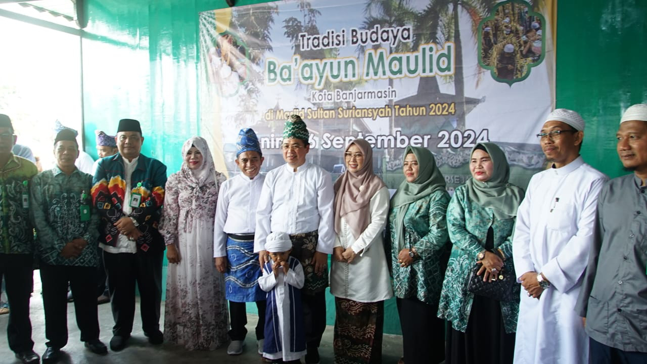 Sambut Bulan Maulid, Pemko Banjarmasin Gelar Festival Baayun Maulid : Ratusan Warga Turut Ramaikan