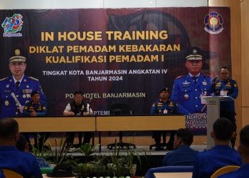 40 Relawan Kebakaran Banjarmasin Ikuti Pelatihan Enam Hari untuk Kurangi Risiko Kecelakaan