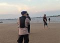 Meski Terlihat Aman, Polairud Polresta Banjarmasin Tingkatkan Patroli di Pantai Gosong untuk Keamanan Pengunjung
