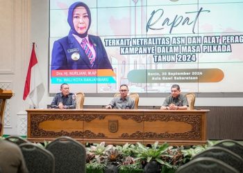 Pemerintah Kota Banjarbaru Gelar Rapat Bahas Netralitas ASN dan Pengaturan Alat Peraga Kampanye