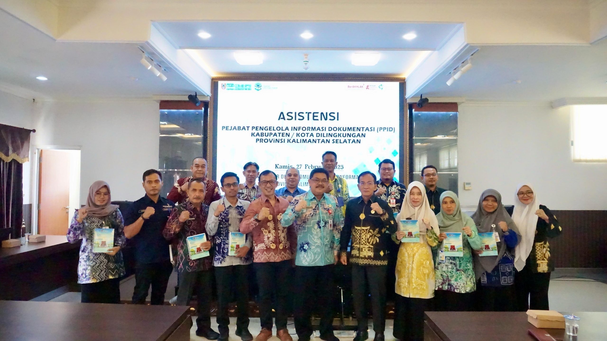 Diskominfosandi HSU Hadiri Asistensi PPID di Diskominfo Kalsel