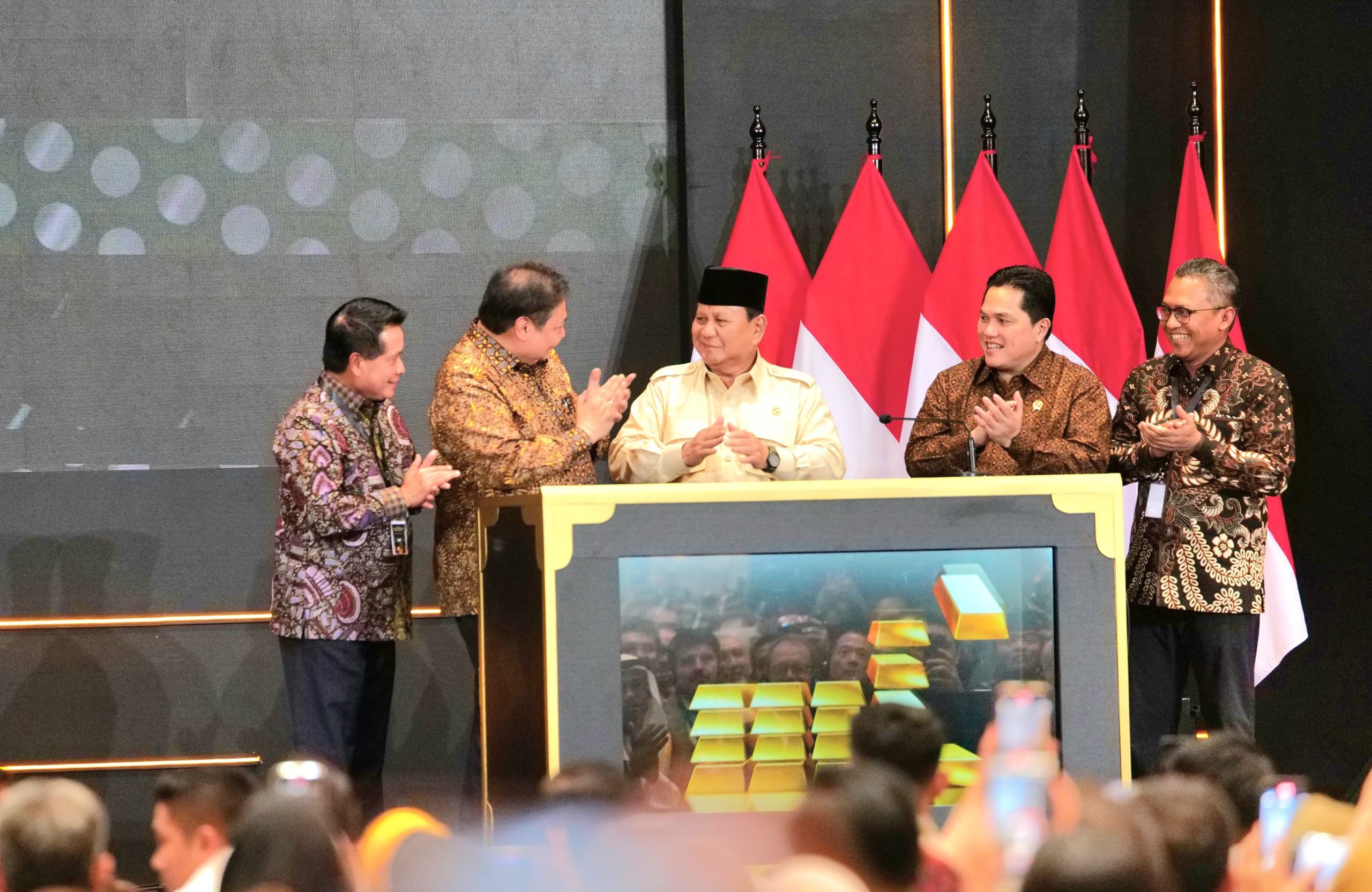 Presiden Prabowo Resmi Diluncurkan BSI Jadi Bank Emas Syariah Pertama di Indonesia