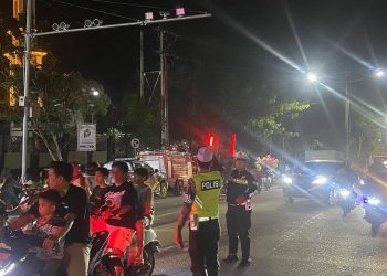 Polres Balangan Kerahkan 100 Personel Amankan Pawai Tanglong di Masjid Al Akbar