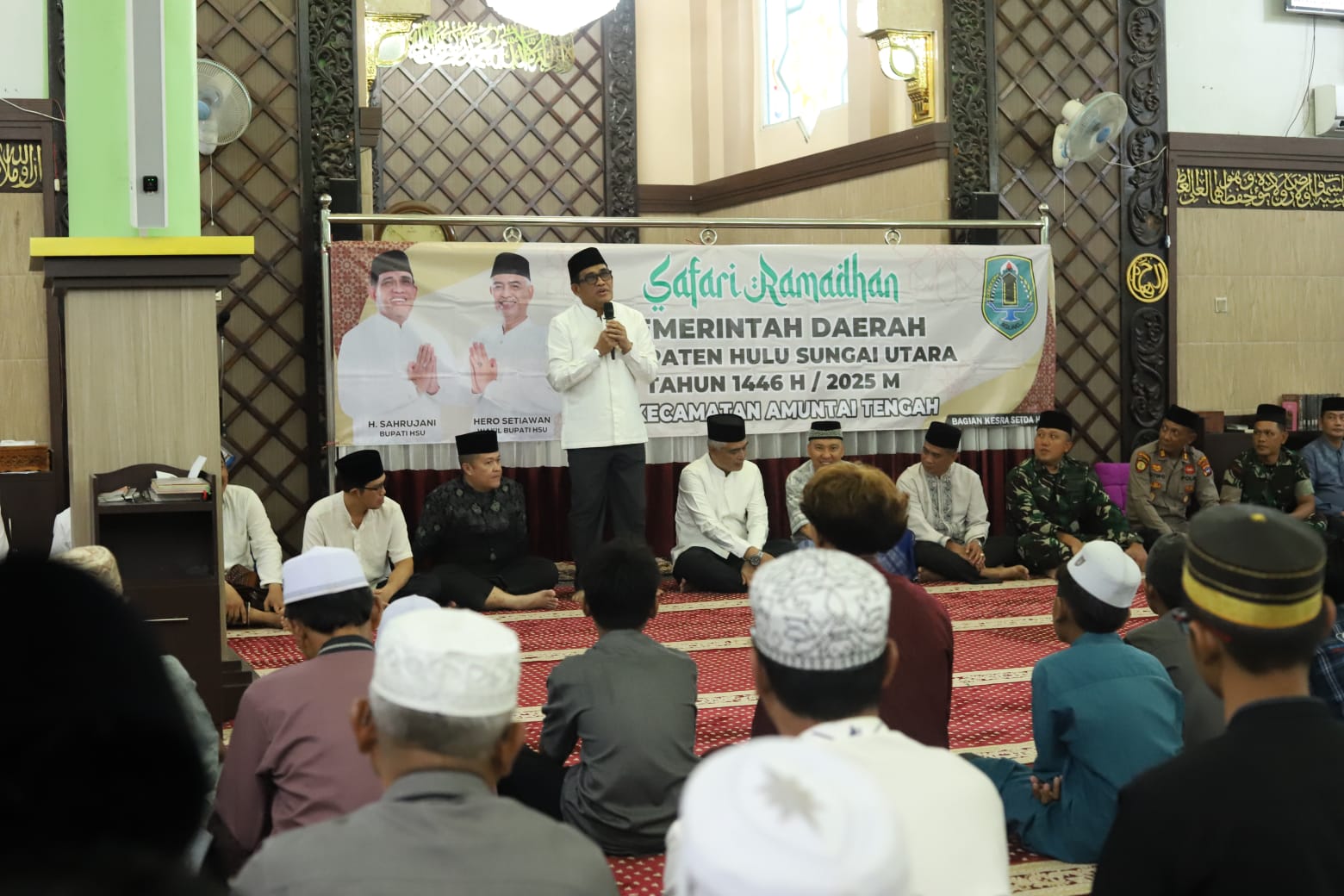 Bupati HSU Tutup Safari Ramadhan dengan Kunjungi Masjid Al Jihad Amuntai