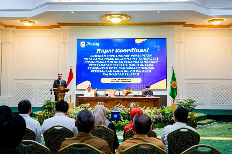 Pemkot Banjarbaru Jalin Kerja Sama dengan Perum BULOG untuk Jaga Ketahanan Pangan