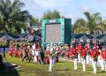 Drum Band Satpol PP Balangan Curi Perhatian di Hari Jadi ke-22