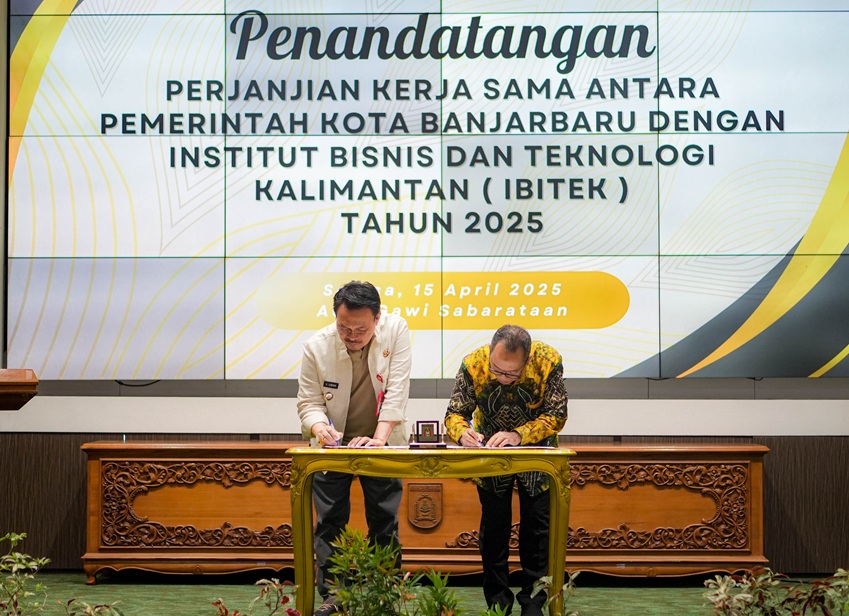 Perkuat Legalitas, Banjarbaru Teken PKS dengan IBITEK