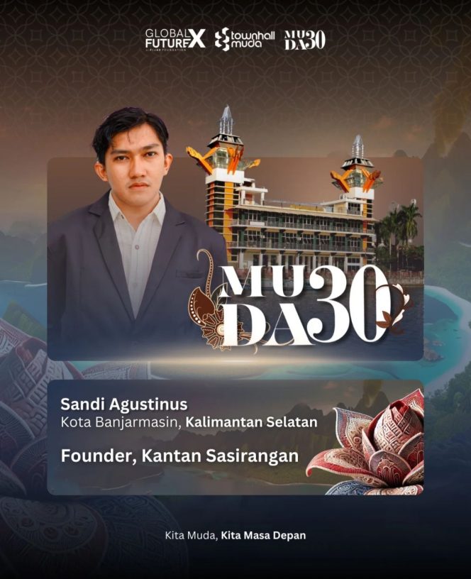 Ayo Dukung Pemuda Asal Banua Sandi Agustinus Sebagai Finalis Favorit Muda 30, Begini Caranya!