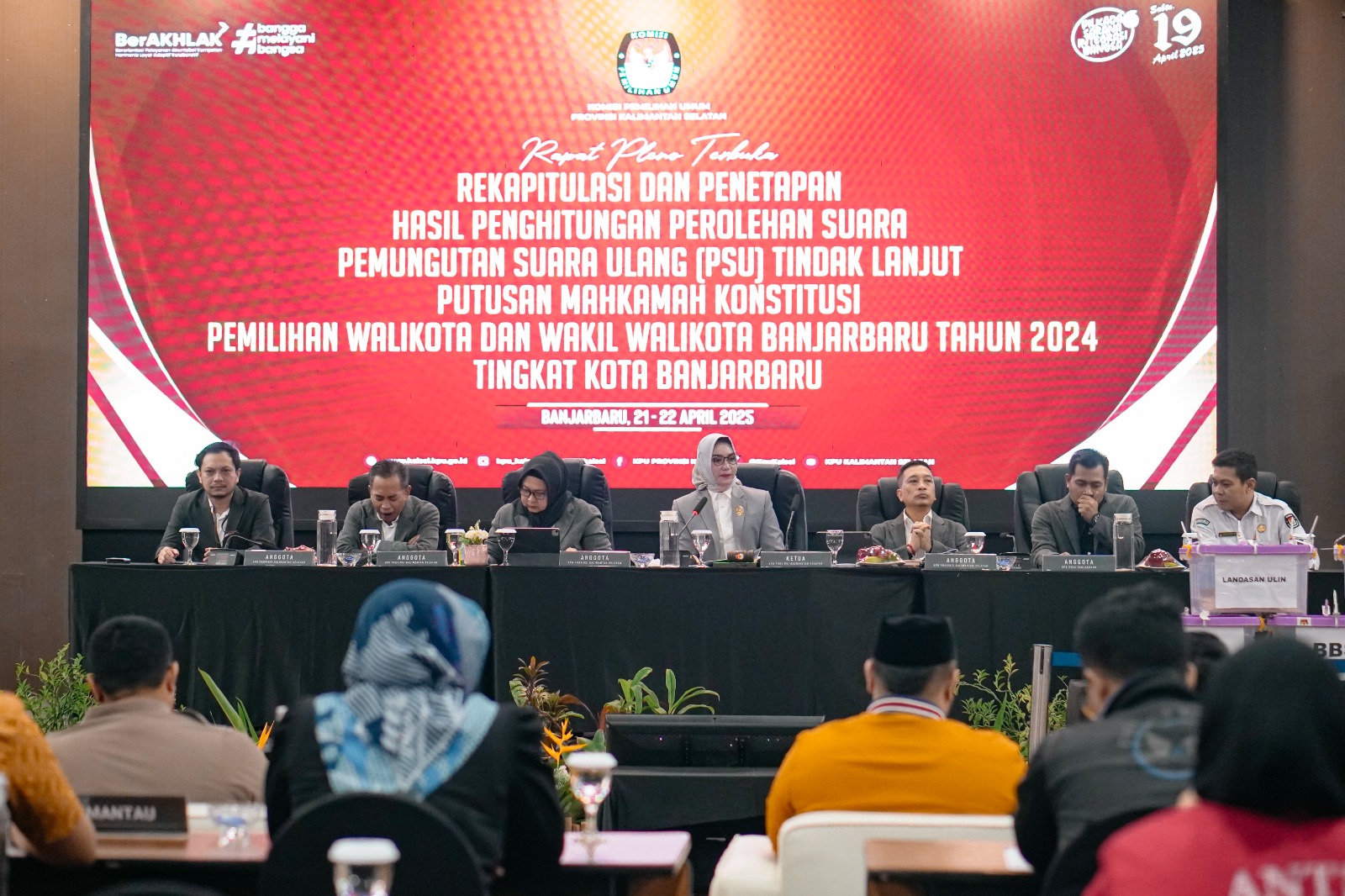 KPU Kalsel Tetapkan Hasil PSU Pilkada Banjarbaru 2024