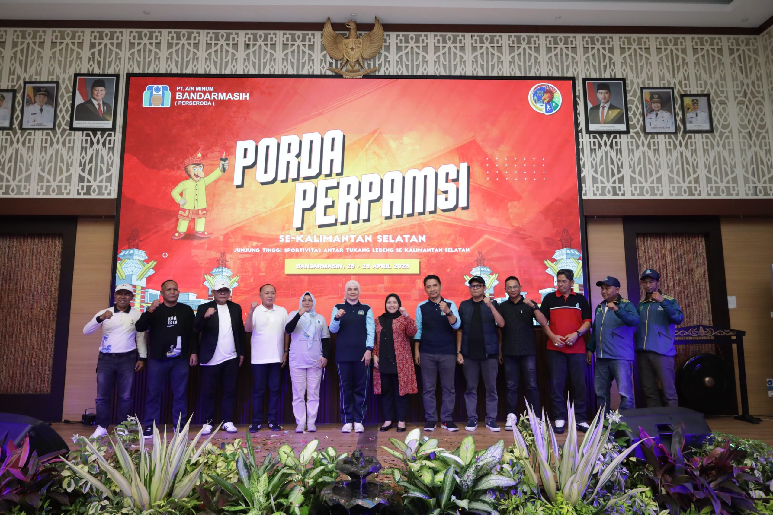 1.100 Peserta Meriahkan Porda Perusahaan Air Minum se-Kalsel di Banjarmasin