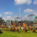 Pelajar dan Seniman Tampilkan Mandau Apui di HUT Balangan