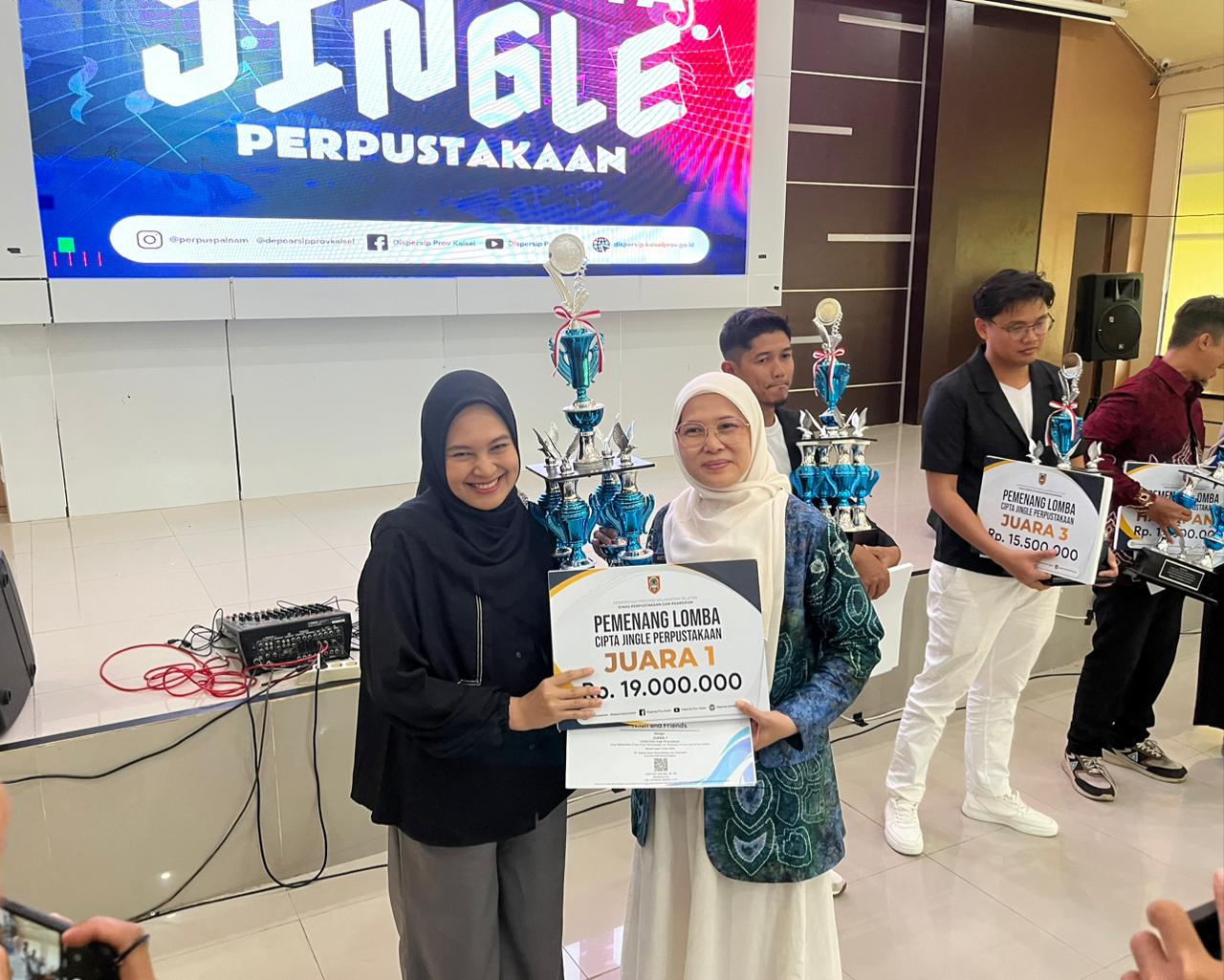 Dispersip Kalsel Umumkan Pemenang Lomba Cipta Jingle, Niluh And Friends Raih Juara Pertama