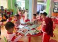 Puluhan Anak PAUD Plus Marinatul Ilmi Serbu Perpustakaan Palnam Banjarmasin, Serunya Belajar Sambil Bermain