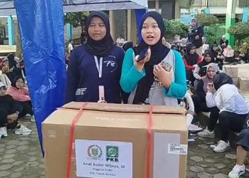 Semarak Jalan Santai Hari Jadi Kecamatan Simpang Empat, Warga Tumpah Ruah di Taman Education