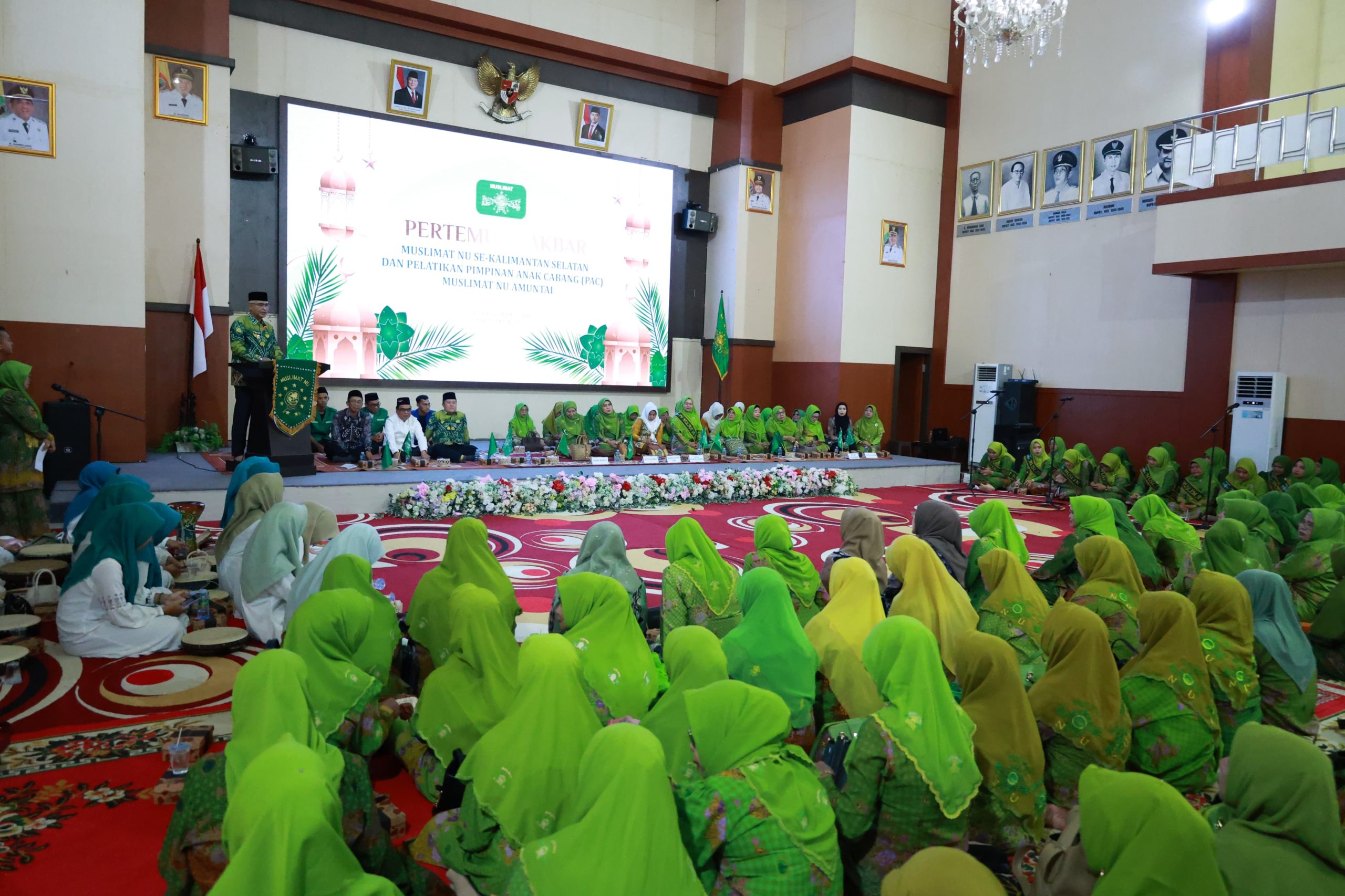 Wabup HSU Hadiri Pelantikan Lima PAC Muslimat NU se-Amuntai dalam Pertemuan Akbar se-Kalsel