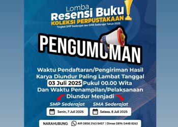 Dispersip Kalsel Ajak Pelajar Tumbuhkan Budaya Literasi Lewat Lomba Resensi Buku