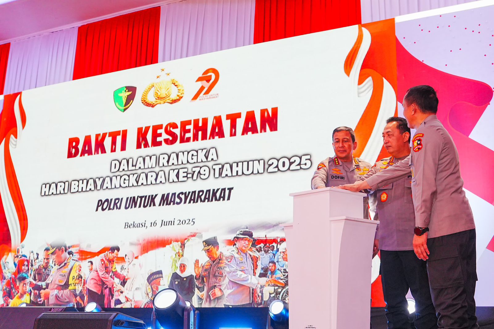 Polri Salurkan Bantuan Kesehatan dan Sosial untuk Ratusan Ribu Warga dalam Rangka HUT ke-79 Bhayangkara