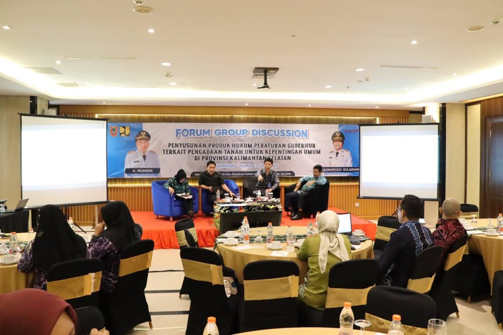 Dorong Tertib Pengadaan Tanah, PUPR Kalsel Gelar FGD Bahas Rancangan Pergub Baru