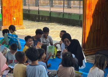 Dispersip Kalsel Hadirkan 2 Mobil Pusling, Dukung Festival Hari Anak di Kampung Ketupat