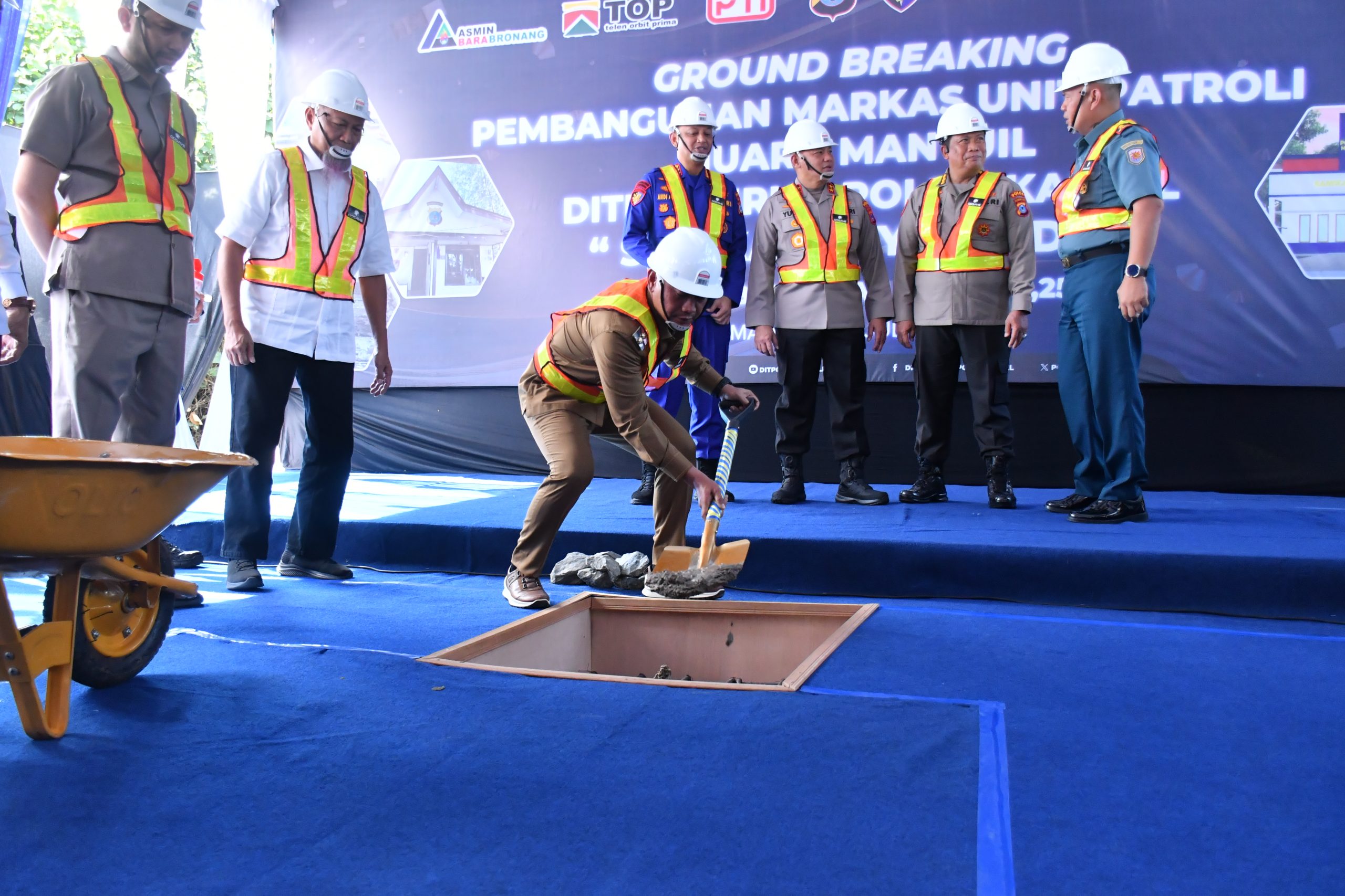 Ground Breaking Marnit Ditpolairud, Wali Kota Dukung Ketahanan Pangan Pesisir