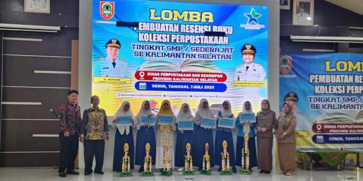 Dispersip Kalsel Tingkatkan Literasi Siswa Lewat Lomba Resensi Buku Tingkat SMP