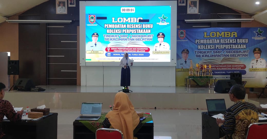 Lomba Resensi Buku Tingkat SMP Se-Kalsel, Dispersip Dorong Budaya Membaca Sejak Dini