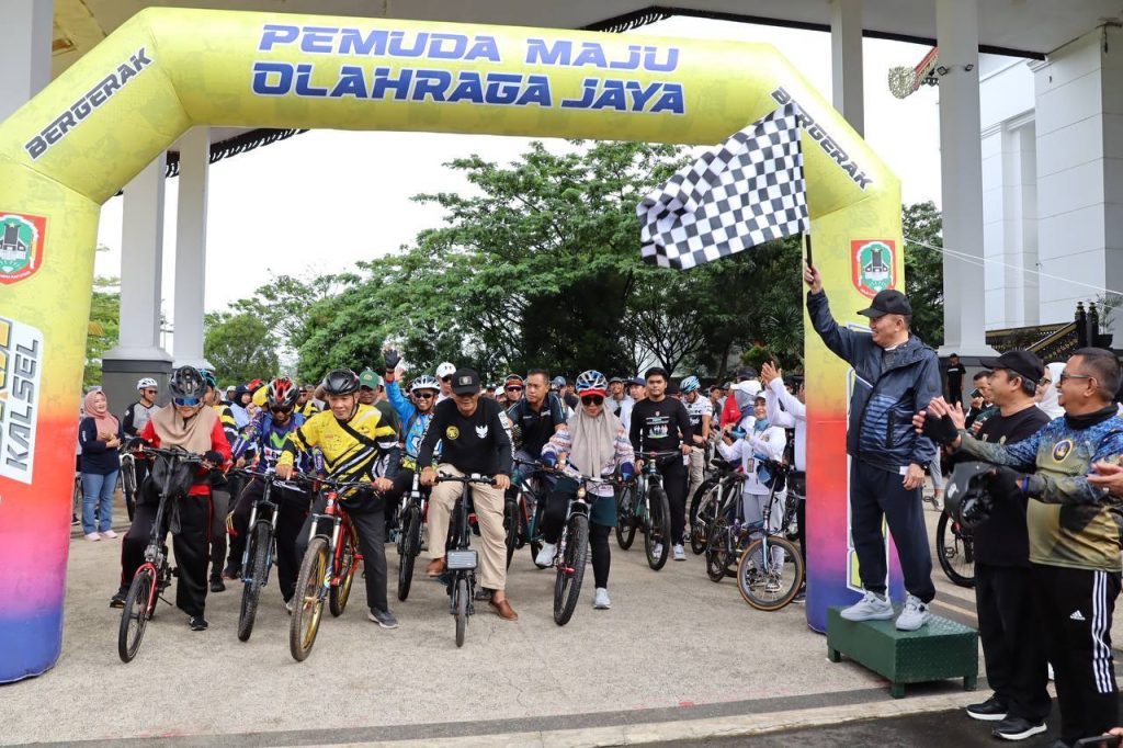 Dispora Kalsel Gelar Gowes dan Gerak Jalan Meriahkan Hari Jadi