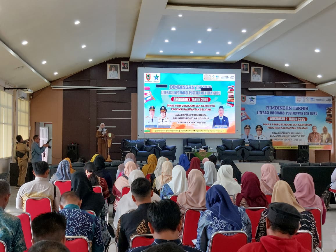 Dispersip Kalsel Gelar Bimtek Literasi Informasi: Dorong Sinergi Guru dan Pustakawan Bangun Generasi Melek Informasi
