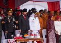 Upacara Penurunan Bendera HUT ke-80 RI di Balai Kota Banjarmasin Penuh Khidmat