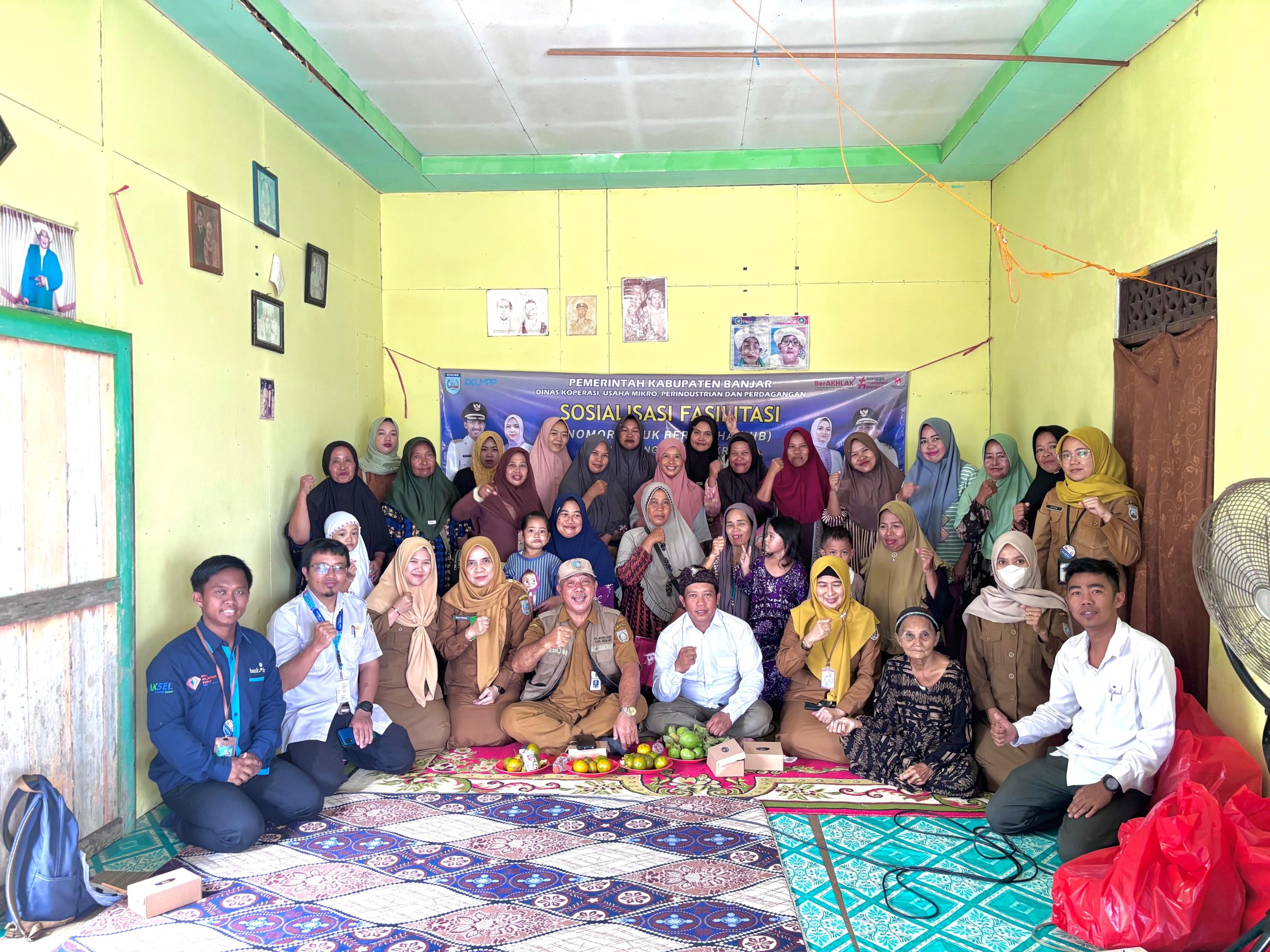 Sosialisasi dan Cetak NIB di Tempat, DKUMPP Banjar Dukung Pengusaha Mikro Desa Paku Alam