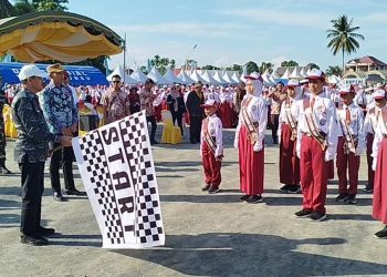 Ratusan Pelajar Tanah Bumbu Ikuti Lomba Gerak Jalan, Tumbuhkan Semangat Patriotisme