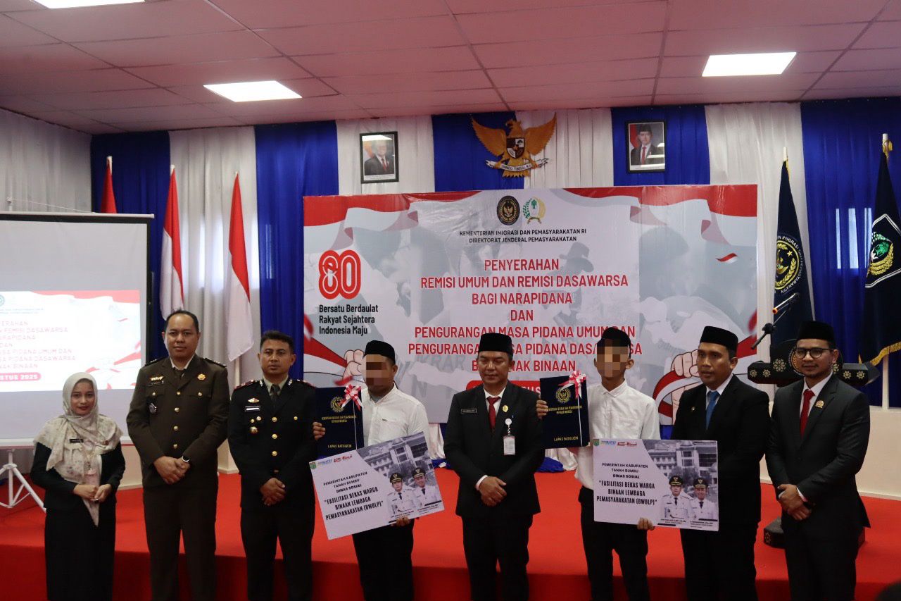 HUT ke-80 RI, 894 Warga Binaan Lapas Batulicin Terima Remisi, 16 Orang Langsung Bebas