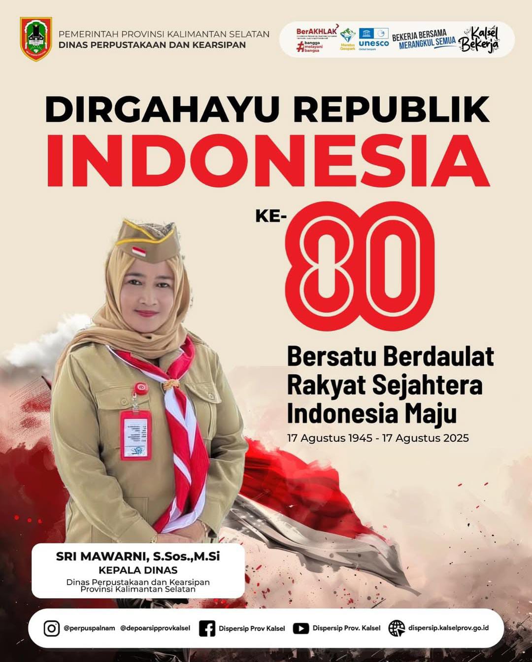 Layanan Dispersip Kalsel Tutup Sementara Waktu Peringati Hari Kemerdekaan, Buka Kembali 19 Agustus