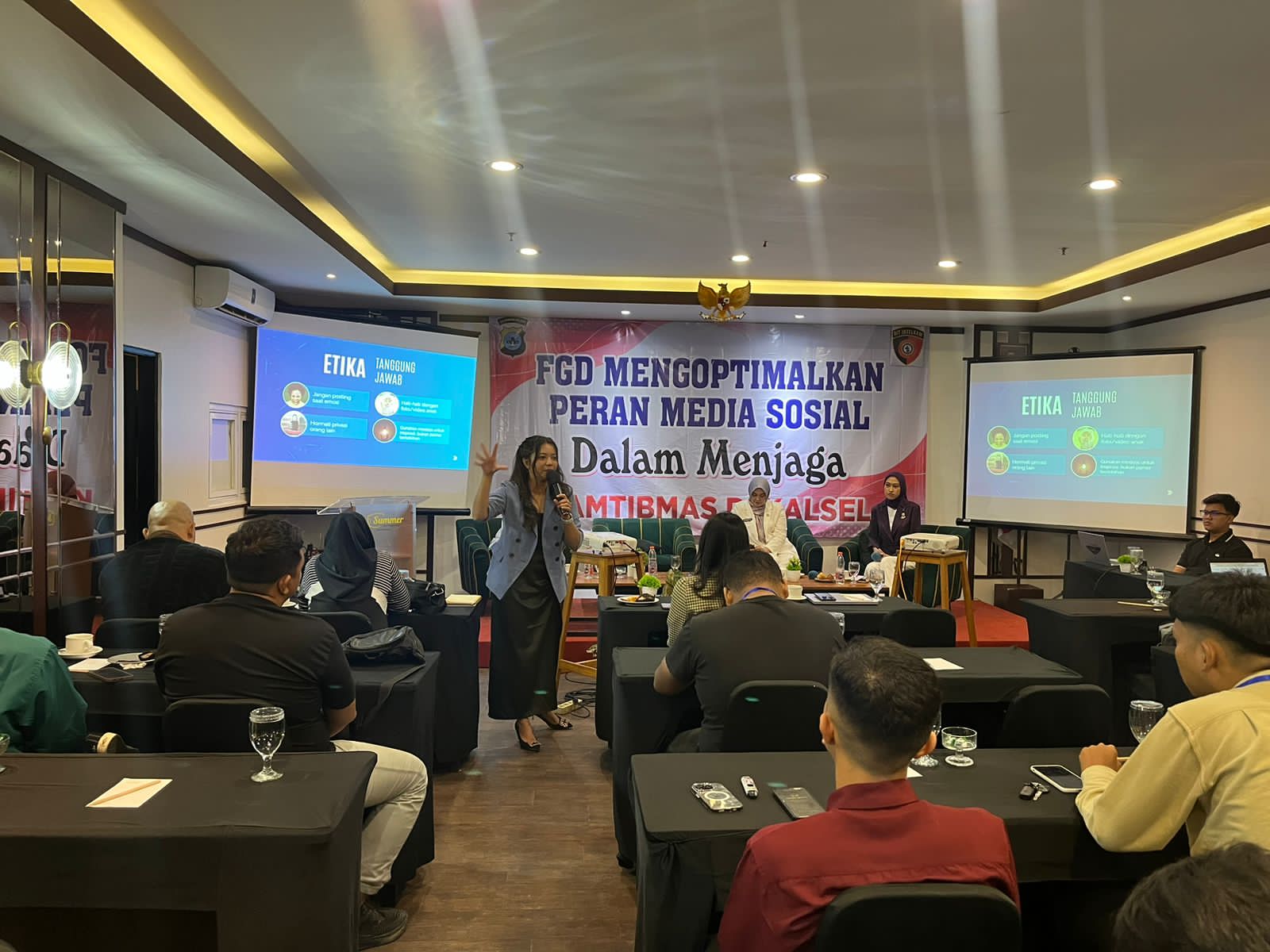 Influencer dan Admin Medsos di Kalsel Diajak Kawal Kamtibmas, Diminta Saring Sebelum Sharing