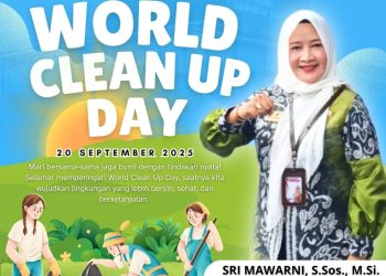 Kadispersip Kalsel Ucapkan Memperingati Hari World Clean Up Day 2025, Ajak Masyarakat Bergerak Nyata