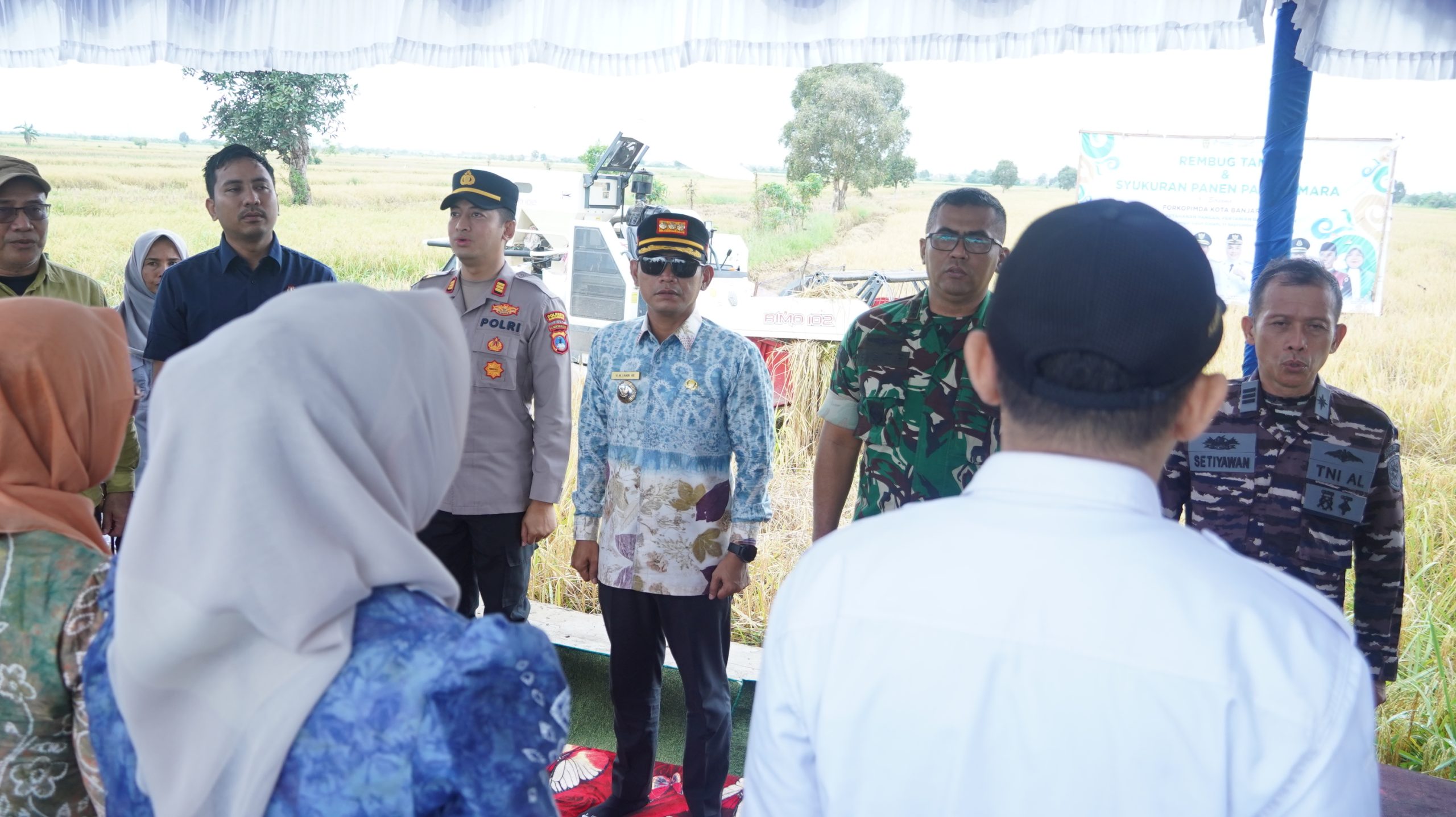 Rembuk Tani dan Panen Padi BAMARA, Pemkot Banjarmasin Teguhkan Ketahanan Pangan