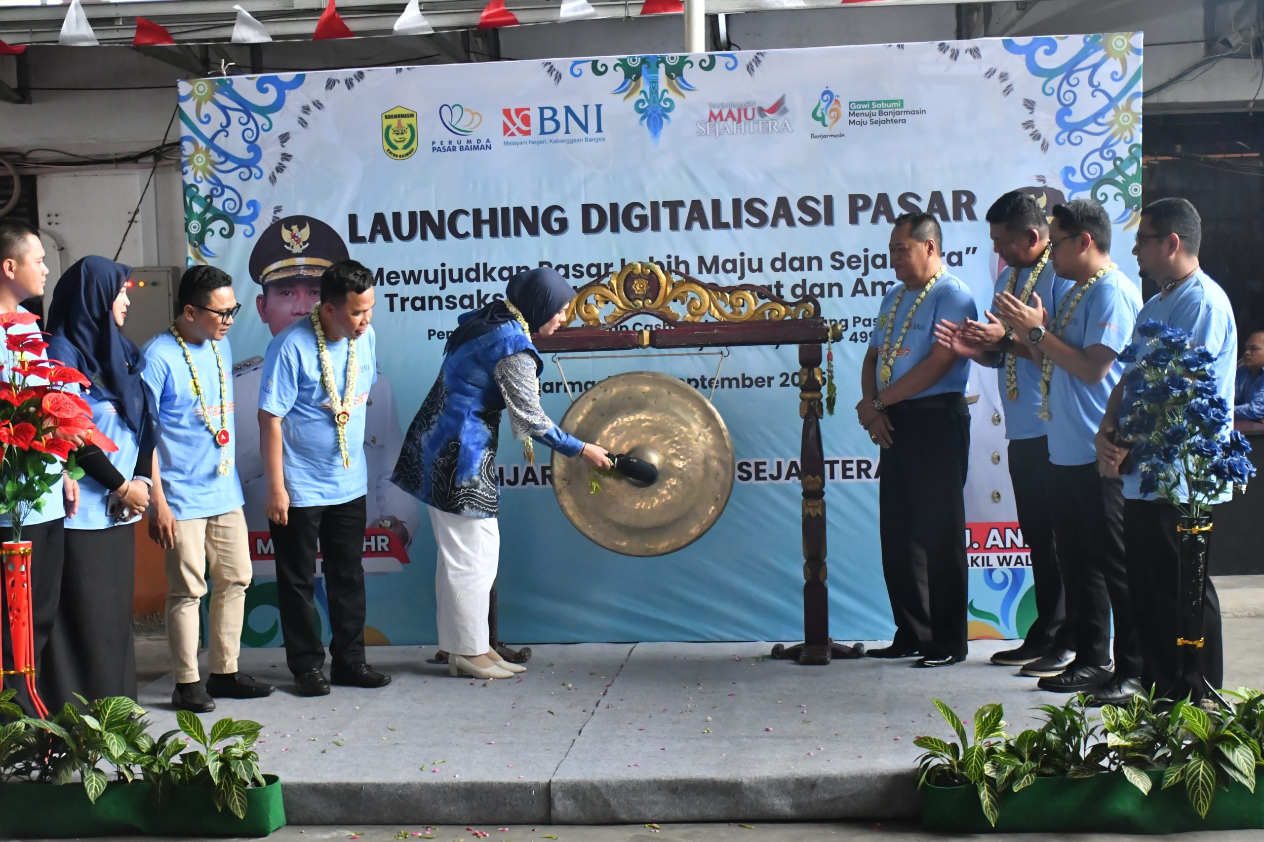 Wujudkan Pasar Modern, Pemkot Banjarmasin Luncurkan Sistem Pembayaran Digital Bersama BNI