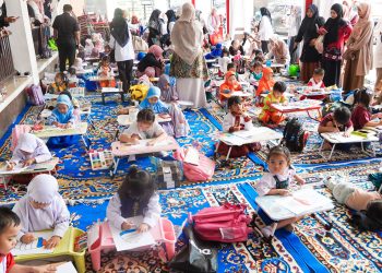 Lomba Mewarna Meriahkan HUT ke-499 Banjarmasin, Ratusan Anak Tunjukkan Kreativitas