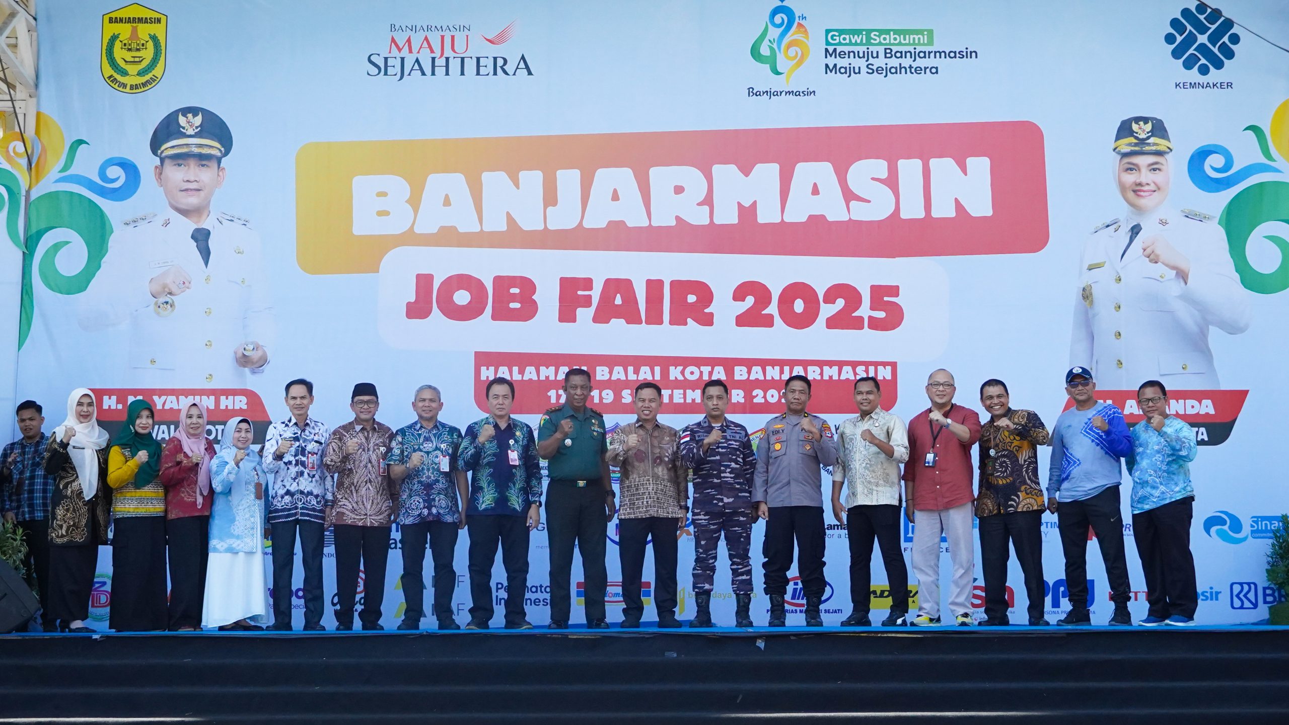 Job Fair 2025 Banjarmasin Ditutup, Ratusan Pencari Kerja Diharapkan Terserap Dunia Usaha