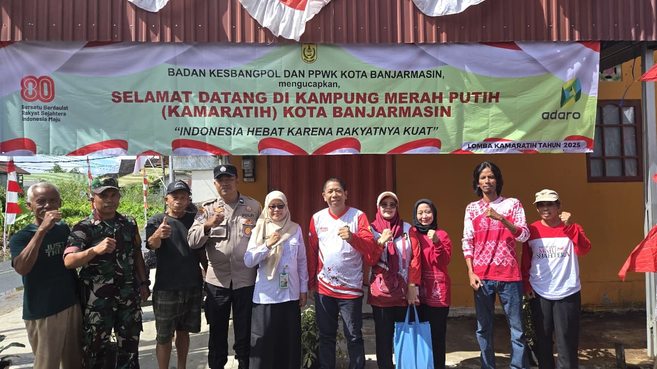 Lomba Kampung Merah Putih 2025 Warnai HUT ke-499 Banjarmasin, HKSN Permai Raih Juara Pertama