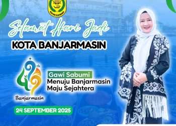 Dispersip Kalsel Ucapkan Selamat Hari Jadi ke-499 Kota Banjarmasin