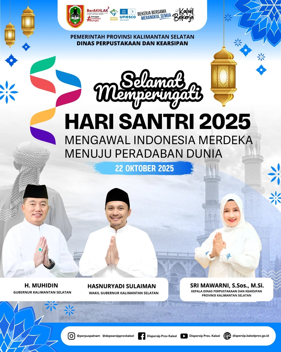 Dispersip Kalsel Ajak Masyarakat Maknai Hari Santri 2025