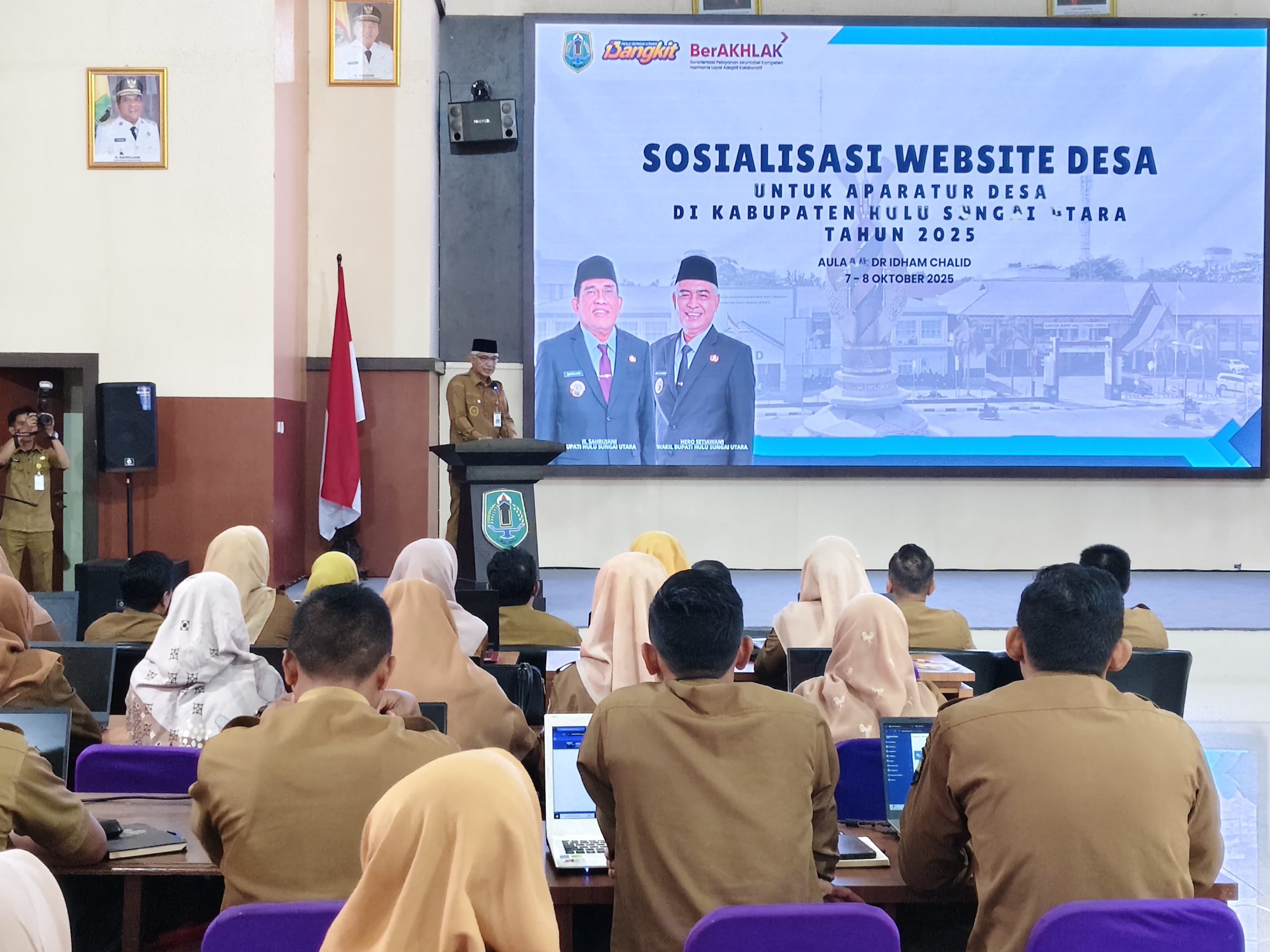 Menuju Desa Informatif dan Mandiri Digital, Pemkab HSU Gelar Pelatihan Pengelolaan Website Desa
