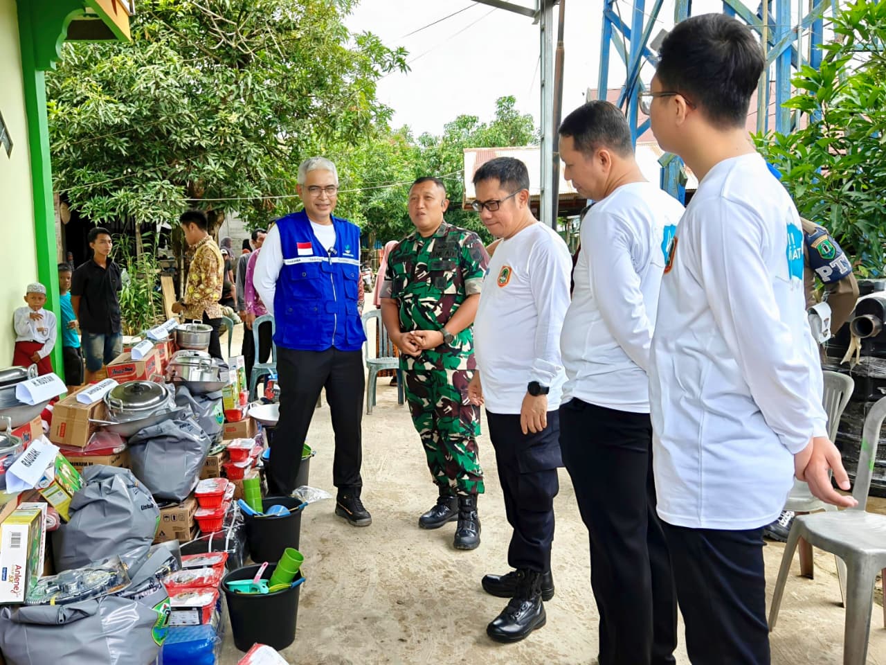 Wabup HSU Hero Setiawan Tinjau Korban Kebakaran di Palimbangan Gusti, Salurkan Bantuan