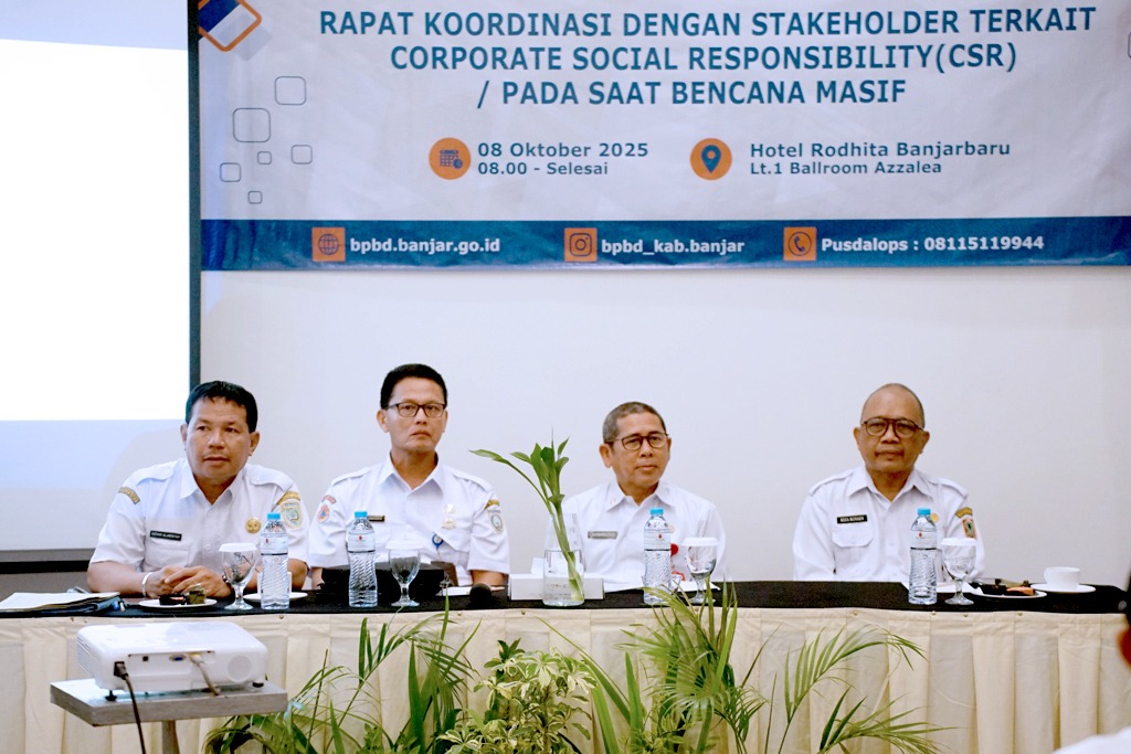 BPBD Banjar Gelar Rakor CSR, Ajak Dunia Usaha Bersinergi Hadapi Bencana