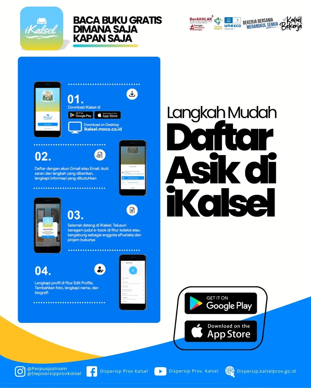 Dispersip Kalsel Dorong Masyarakat Gemar Membaca Lewat Aplikasi iKalsel