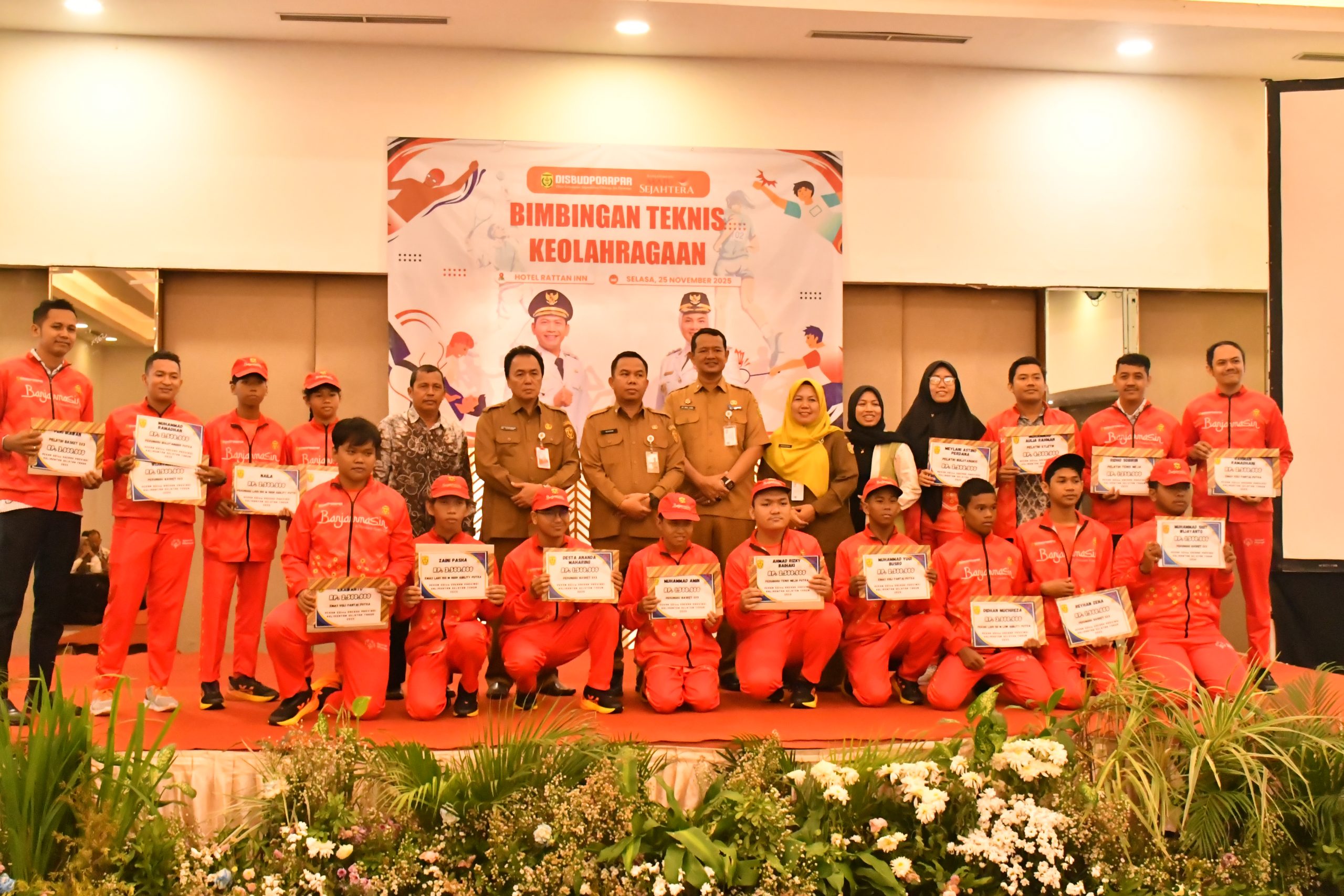 Pemkot Banjarmasin Gelar Bimtek Keolahragaan dan Beri Tali Asih untuk Atlet Berprestasi