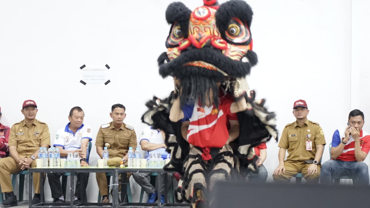 Prestasi Atlet Barongsai Banjarmasin Disambut Meriah Saat Safari Wali Kota